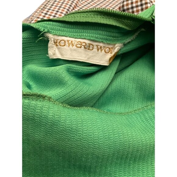 Vintage MOD Green and Black Dress - Picture 6 of 6